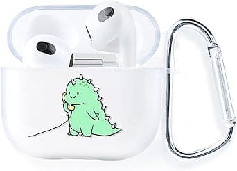 AKABEILA Clear Case for AirPods Pro 3 2025 with Carabiner Pattern Silicone TPU Cute Air Pod Pro 3 Generation Wireless Charging Cover on Amazon.ae - Price Tracker