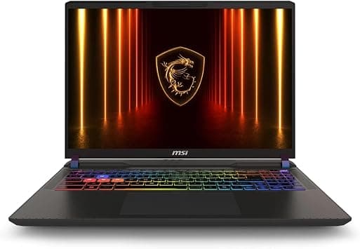 msi Vector 16 HX AI 16" 2560x1600 240Hz Display Gaming Laptop, AMD Ryzen 9 8940HX (16 Cores, 2.4-5.3 GHz), NVIDIA RTX 5070 Ti 12GB GDDR7, 32GB RAM, 1TB NVMe SSD, Windows 11 Pro على Amazon.ae - متتبع الأسعار