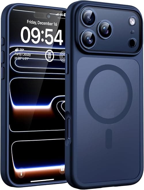 TOCOL for iPhone 17 Pro Max Case, Compatible with MagSafe, Dark Blue on Amazon.ae - Price Tracker