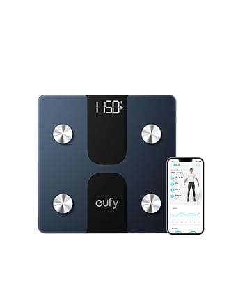 eufy Smart Scale C1 with Bluetooth, Body Fat Scale, Wireless Digital Bathroom Scale, 15 Measurements, Weight/Body Fat/BMI, Fitness Body Composition Analysis, Black, lbs/kg - Amazon.ae Price Tracker
