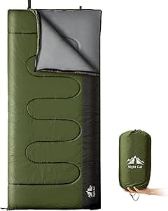 Night Cat Camping Sleeping Bag for Adults 3 Seasons Portable Lightweight Backpacking Hiking Traveling Indoor Outdoor Temperature 5-15℃ 2.6x6.3ft Switch to a Quilt or Blanket - Amazon.ae Price Tracker