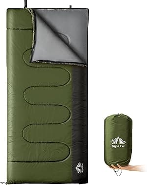 Night Cat Camping Sleeping Bag for Adults 3 Seasons Portable Lightweight Backpacking Hiking Traveling Indoor Outdoor Temperature 5-15℃ 2.6x6.3ft Switch to a Quilt or Blanket - Amazon.ae Price Tracker