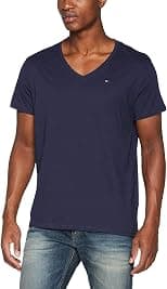 Tommy Jeans Mens TJM Original Jersey V Neck Knit Tops - Best Deal Finder