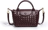 Mini Small Size Braided Luxury Leather Women's top Handle Handbag Fashion Travel Daily Satchel - Best Deal Finder