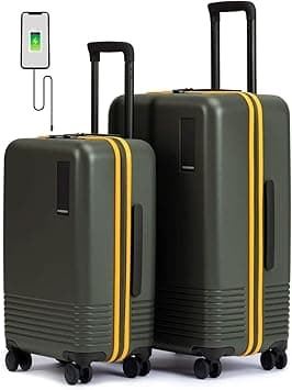 MOKOBARA Unisex-Adult The Set Of Polycarbonate Hardsided Luggage 8 Wheel Trolley Bag With Usb Charging Socket Cabin Only Travel Suitcase, Forest Sunray (Limited Edition), The Set of 2, 58 Cm + 68 Cm on Amazon.ae - Price Tracker