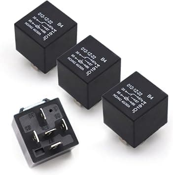 TERRIFI 40A Automotive Relays, Car Relay Switch, 5 Pin Relay, 12V Waterproof Car Relay, Trim System Components, Replacement for Car Boat Outboard Motor (Black, 4 PCS) - Amazon.ae Price Tracker