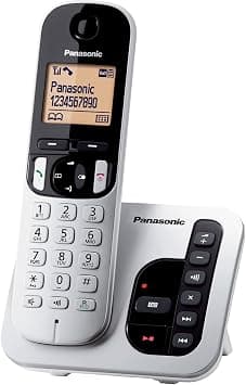 Panasonic DECT Cordless Phone with Digital Answering System, Nuisance Call Block, 1 Handset, UAE Certified - KX-TGC220UE1 (Silver) on Amazon.ae - Price Tracker
