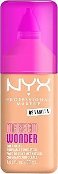 NYX Professional Makeup Make 'EM Wonder, 24H Soft Matte Foundation, Undetectable Finish, Vanilla on Amazon.ae - Price Tracker