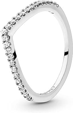 Pandora Timeless Women's Sterling Silver Sparkling Cubic Zirconia Wishbone Ring on Amazon.ae - Price Tracker