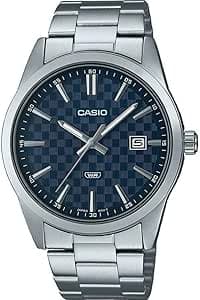 Casio Men's Watch - MTP-VD03D-2AUDF blue Dial, Silver Band on Amazon.ae - Price Tracker