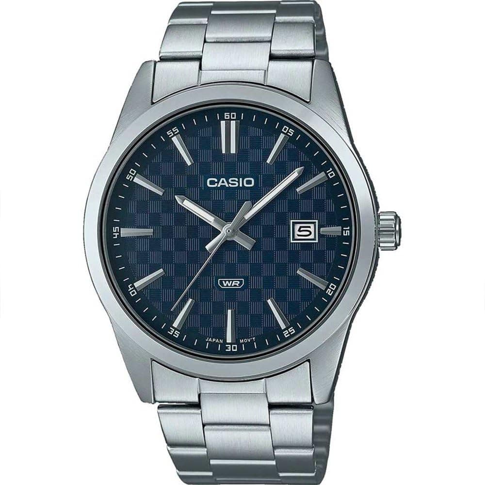 Casio Men's Watch - MTP-VD03D-2AUDF blue Dial, Silver Band on Amazon.ae - Price Tracker