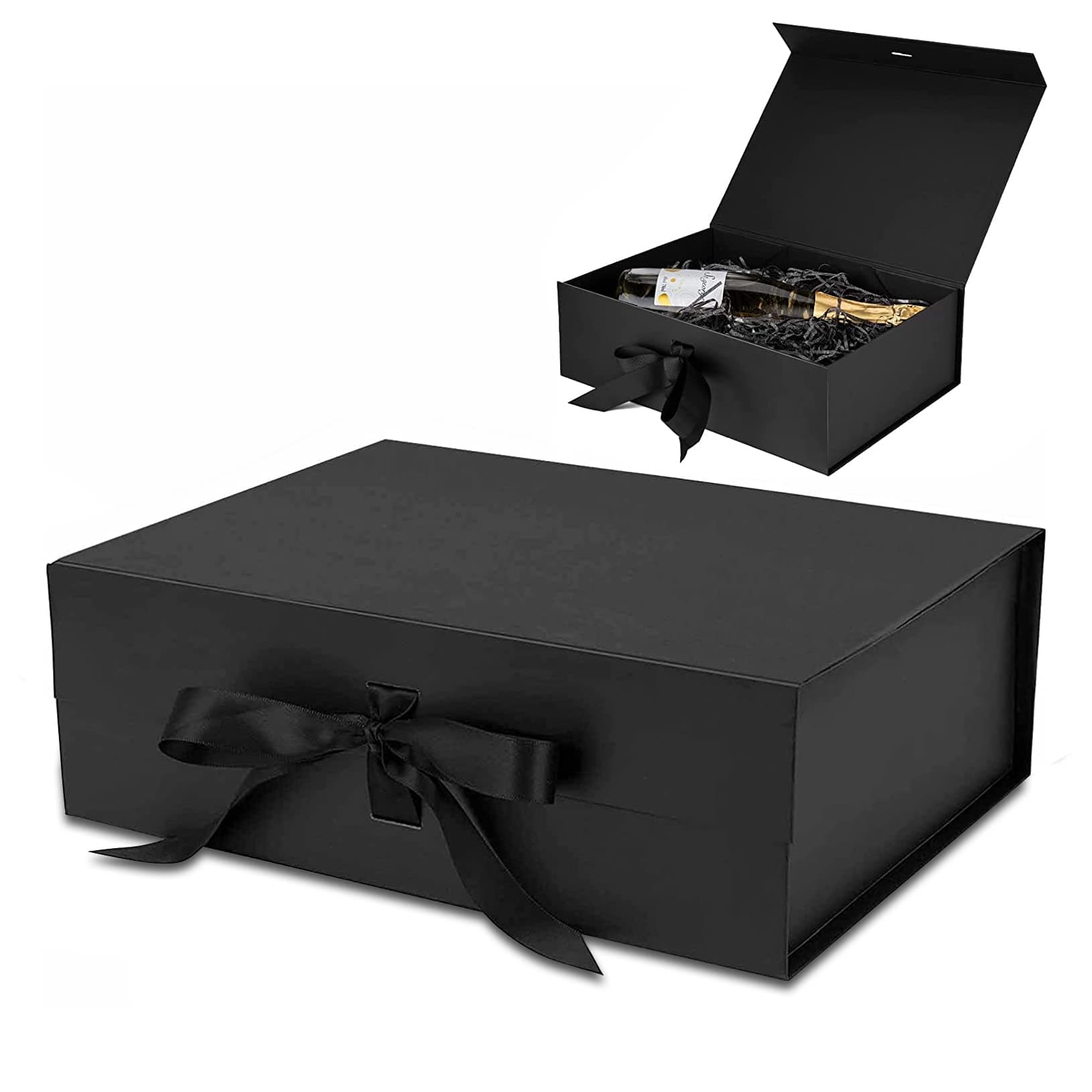 Masroo Luxury Magnetic Gift Box, Black Large Gift Box with Ribbon,Folding Gift Boxes for Presents With Lid,Very Suitable for Festival, Birthday, Anniversary, etc(Size 31×22×10cm) on Amazon.ae - Price Tracker