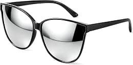 LVIOE Cat Eyes Sunglasses for Women, Polarized Oversized Fashion Vintage Eyewear for Driving Fishing - 100% UV Protection - Best Deal Finder