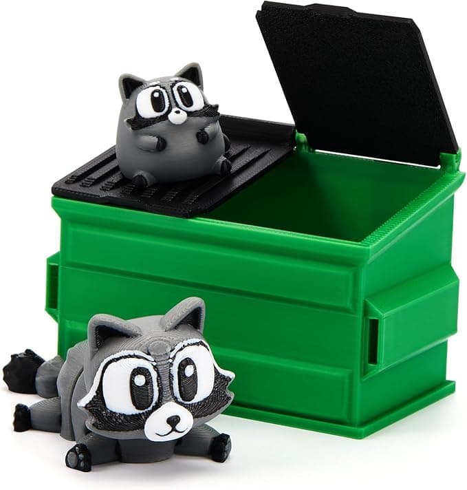 Soulchen Trash Panda 3D Printed Articulated Raccoon and Trashcan Decor 3D Printed Animals Fidget Stuff Novelty Gifts Desk Decoration Articulating Fidget for Friends Family Party Office on Amazon.ae - Price Tracker