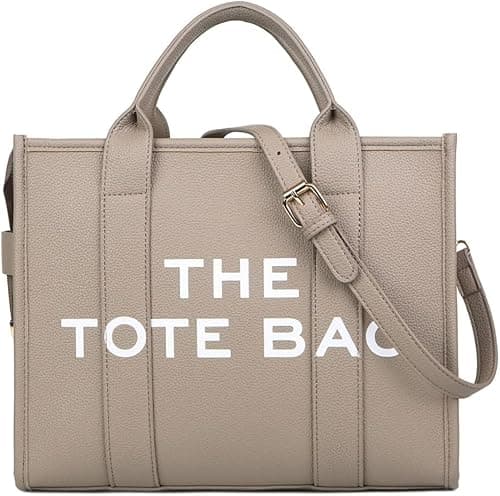 The Tote Bags for Women - Large PU Leather Tote Bag Trendy Travel Tote Bag Handbag Top-Handle Shoulder Crossbody Bags on Amazon.sa - Price Tracker