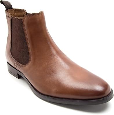 Thomas Crick Men's Chelsea Boots – Genuine Leather – Classic Formal Ankle Boots for Office & Occasion على Amazon.ae - متتبع الأسعار