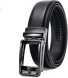 28"-60"Men's Leather Ratchet Dress Belt Big And Tall With Automatic Buckle - Amazon.ae Price Tracker
