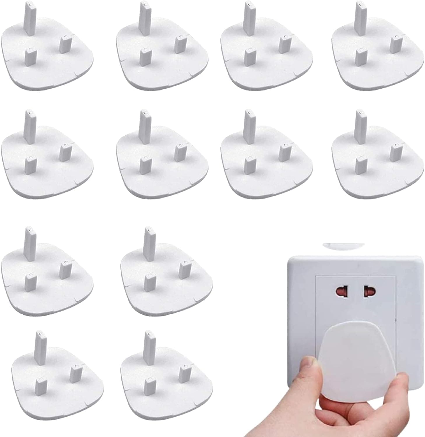 SKY-TOUCH Baby Proofing Plug Covers,Plug Socket Covers,Outlet Covers Safety Covers,Electrical Protectors for your Child and Babies at Home,Easy to Use & Secure,pack of 12pcs on Amazon.ae - Price Tracker