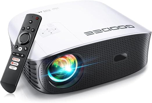 GooDee Smart 4K Projector with 5G WIFI and Bluetooth, Netflix/Amazn Prime Video Certified, Dolby Audio, 800ANSI Outdoor Projector, 400" Zoom Home Theater Projector Compatible with TV Stick,iOS,Android on Amazon.ae - Price Tracker