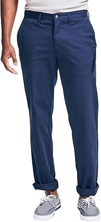 Nautica mens Classic Fit Flat Front Stretch Solid Chino "deck" Pant Business Casual Pants on Amazon.ae - Price Tracker