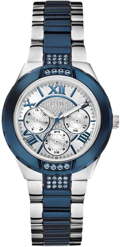 Guess Women's Quartz Watch with Black Dial Analogue Display Quartz Stainless Steel Coated W0413L1 on Amazon.ae - Price Tracker