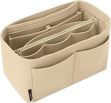 OMYSTYLE Purse Organizer Insert for Handbags, Felt Bag Organizer for Tote & Purse, Tote Bag Organizer Insert with 5 Sizes, Compatible with Neverful Speedy and More, Beige, Medium on Amazon.ae - Price Tracker