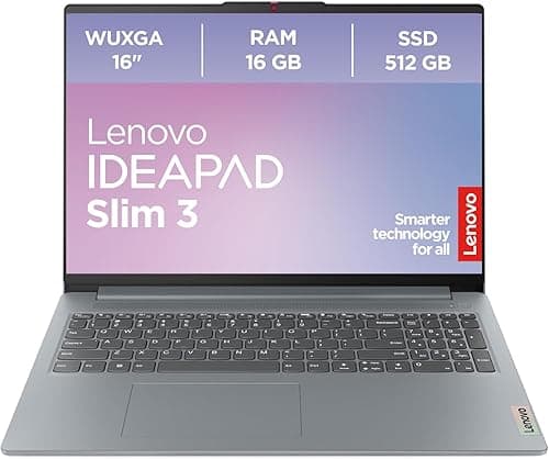 Lenovo IdeaPad Slim 3 14IRU8, 14" FHD Display, Intel Core i3-1315u 1.6GHz, 8GB DDR5 RAM, 512GB NVMe SSD, Intel UHD Graphics, Windows 11, with Laptop Bag, 8-in-1 USB Type-C Hub, W/L Mouse, Antivirus on Amazon.ae - Price Tracker
