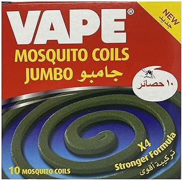 Vape Mosquito Repellent Jumbo Spiral Coils Stronger Formula (10 Count) - Amazon.ae Price Tracker