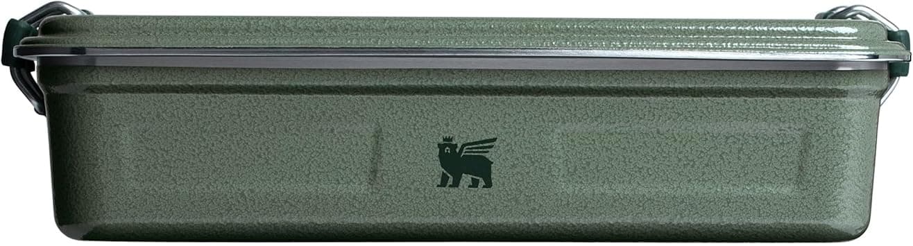 Stanley The Useful Classic Box 2.0L - Dishwasher Safe - Stainless Steel Lunch Box - Stackable Sandwich Box - BPA-Free - Secure Closure - Hammertone Green | Stainless steel lunch box, stackable, BPA free, secure closure, dishwasher safe على Amazon.ae - متتبع الأسعار