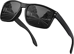 Sunglasses Mens Polarised - Rectangle Sun Glasses Classic Shades for Men Womens UV400 Protection Sports Driving Fishing Travel - Amazon.ae Price Tracker