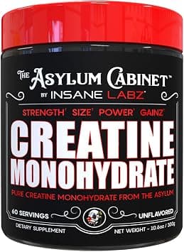 Insane Labz Creatine Monohydrate - Unflavored, Supports Increased Strength, Size and Power, 5g Per Serving, 60 Servings - Amazon.ae Price Tracker