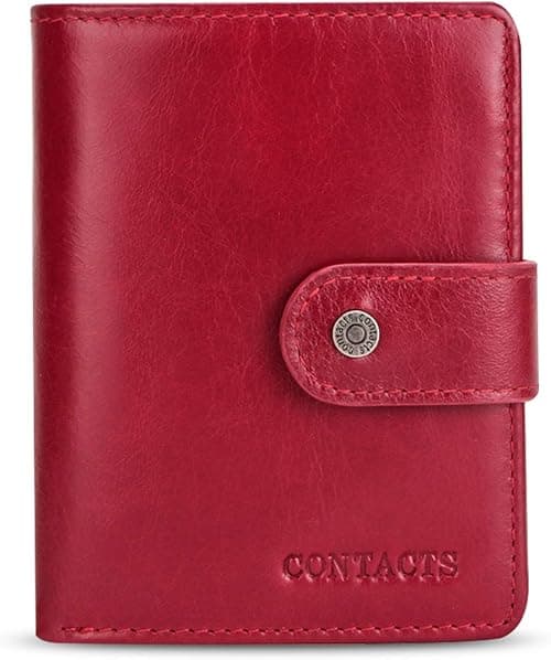 FANDARE Fashion Wallet Men Women RFID Short Genuine Leather Wallet with 12 x Credit Card Slots 1 x Coin Pocket for Travel, Party, Wedding, Business Wallet on Amazon.ae - Price Tracker
