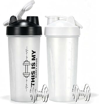Shaker Bottle for Protein Mixes BPA-Free Leak Proof Water Gym Shake Cup 600ml on Amazon.sa - Price Tracker