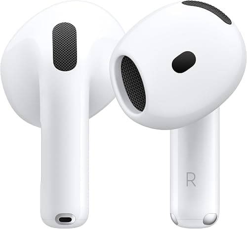 Apple AirPods 4 Wireless Earbuds, Bluetooth Headphones, with Active Noise Cancellation, Adaptive Audio, Transparency Mode, Personalized Spatial Audio, USB-C Charging Case, Wireless Charging, H2 Chip على Amazon.ae - متتبع الأسعار