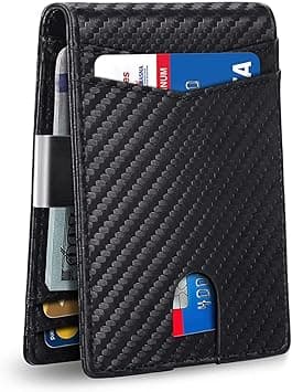 Excefore Wallet for Men Slim Larger Capacity with 12 Slots RFID Blocking Men's Wallet Minimalist Front Pocket Bifold Leather with ID Window Gift Box on Amazon.ae - Price Tracker
