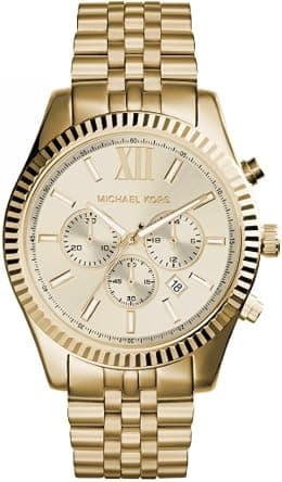Michael Kors Lexington Watch for Men, Chronograph movement with Stainless steel or Leather strap - Best Deal Finder