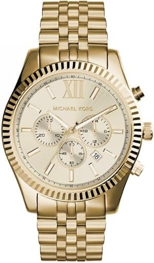 Michael Kors Lexington Watch for Men, Chronograph movement with Stainless steel or Leather strap - Amazon.ae Price Tracker