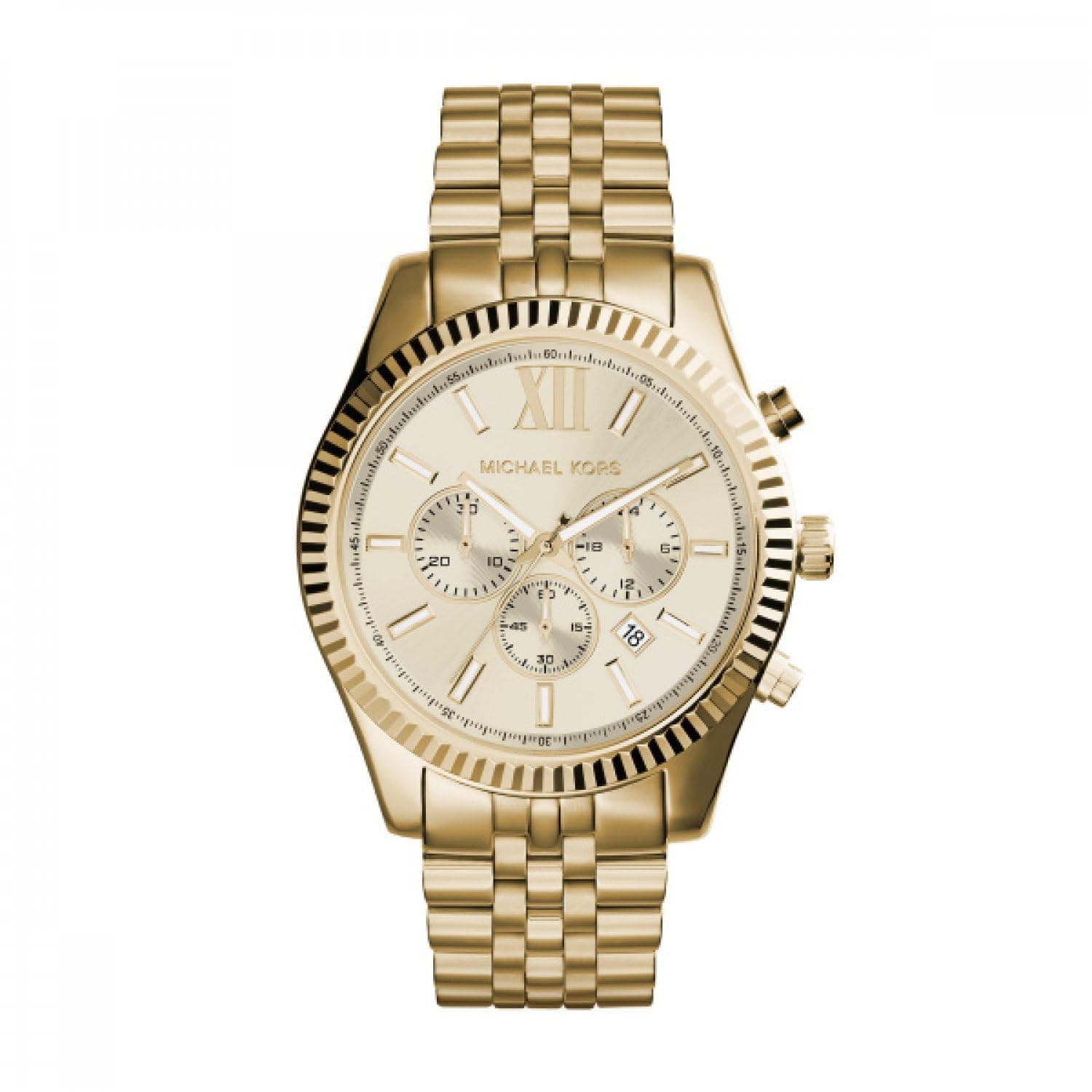Michael Kors Lexington Watch for Men, Chronograph movement with Stainless steel or Leather strap on Amazon.ae - Price Tracker
