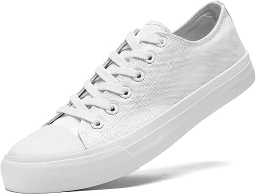 Womens Canvas Shoes Low Top Sneakers Lace Up Canvas Shoes for Men Fashion Casual Shoes Walking Comfortable Shoes on Amazon.ae - Price Tracker