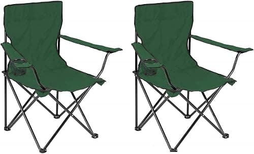ECVV (2 Pcs) Portable Folding Beach Chair Multi-Purpose Camping Chair for Adult, Lightweight Patio Lawn Quad Chair for Outdoor Travel Picnic Hiking Supports110kgs Load With Carry Bag (Patio Green) on Amazon.ae - Price Tracker