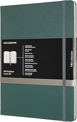 دفتر ملاحظات من مولسكن برو، غطاء مقوى، مقاس XL (7.5 انش × 9.5 انش) تخطيط مشروع احترافي، اخضر فوريست، 192 صفحة، 200 الصفحات - دليلك لأفضل العروض