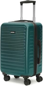 THE ASSEMBLY Assembly Hard-Sided Cabin Luggage 55cms Premium Polycarbonate Trolley Bag 20 Inches - Forest Green - Best Deal Finder