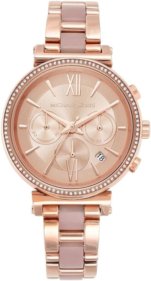 Michael Kors Whitney Watch for Women, Chronograph movement with Stainless steel or Leather strap on Amazon.ae - Price Tracker