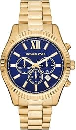 Michael Kors Watch for Men Lexington, 45mm case size, Quartz Chronograph movement, Stainless Steel strap - Best Deal Finder