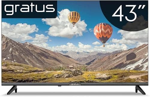 Gratus 43" HD Ready LED Smart TV, Android 12, DVB T2/S2 Receiver, 2 USB, 2 HDMI on Amazon.ae - Price Tracker