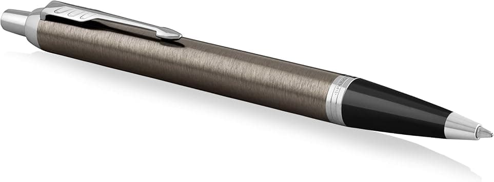 Parker Im Ballpoint Pen| Dark Espresso With Chrome Trim| Medium Point Ink Refill | Gift Box | 8371, 3501179316710 on Amazon.sa - Price Tracker
