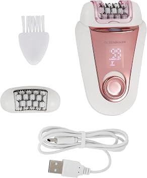 Olsenmark 2-in-1 Ladies Epilator & Shaver – OMLS4134 | Changeable Heads, High/Low Speed Control, LED Display| Face, Armpit, Leg & Body Hair Removal | White & Pink | 2-Year Warranty on Amazon.ae - Price Tracker