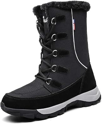 Women?s Snow Boots Plus Fleece Warm Non-Slip Waterproof Outdoor Winter Ski Insulated High-Top Hiking Boots on Amazon.ae - Price Tracker