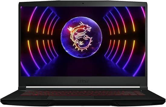 MSI GF63 12VE Gaming Laptop, Intel Core i5-12450H, 15Inch, 512GB M.2 PCIe SSD, 8GB RAM, RTX 4050 6GB GDDR6, Windows® 11, Eng/Arabic KB - Black على Amazon.ae - متتبع الأسعار