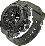 AIMES Men's Watches Outdoor Sports Waterproof Military Watch Tactical Digital Analog Wrist Watch Date Multi Function Led Large Face Alarm Stopwatch for Man - Best Deal Finder